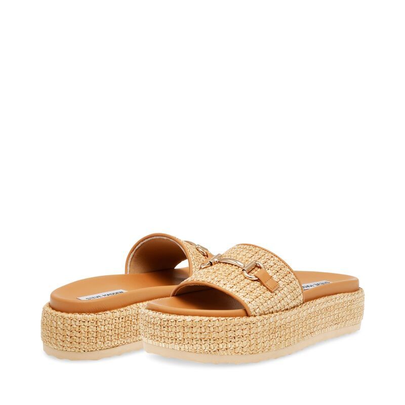 スティーブ マデン レディース シューズ サンダル Steve Madden Kayley Natural Raffia