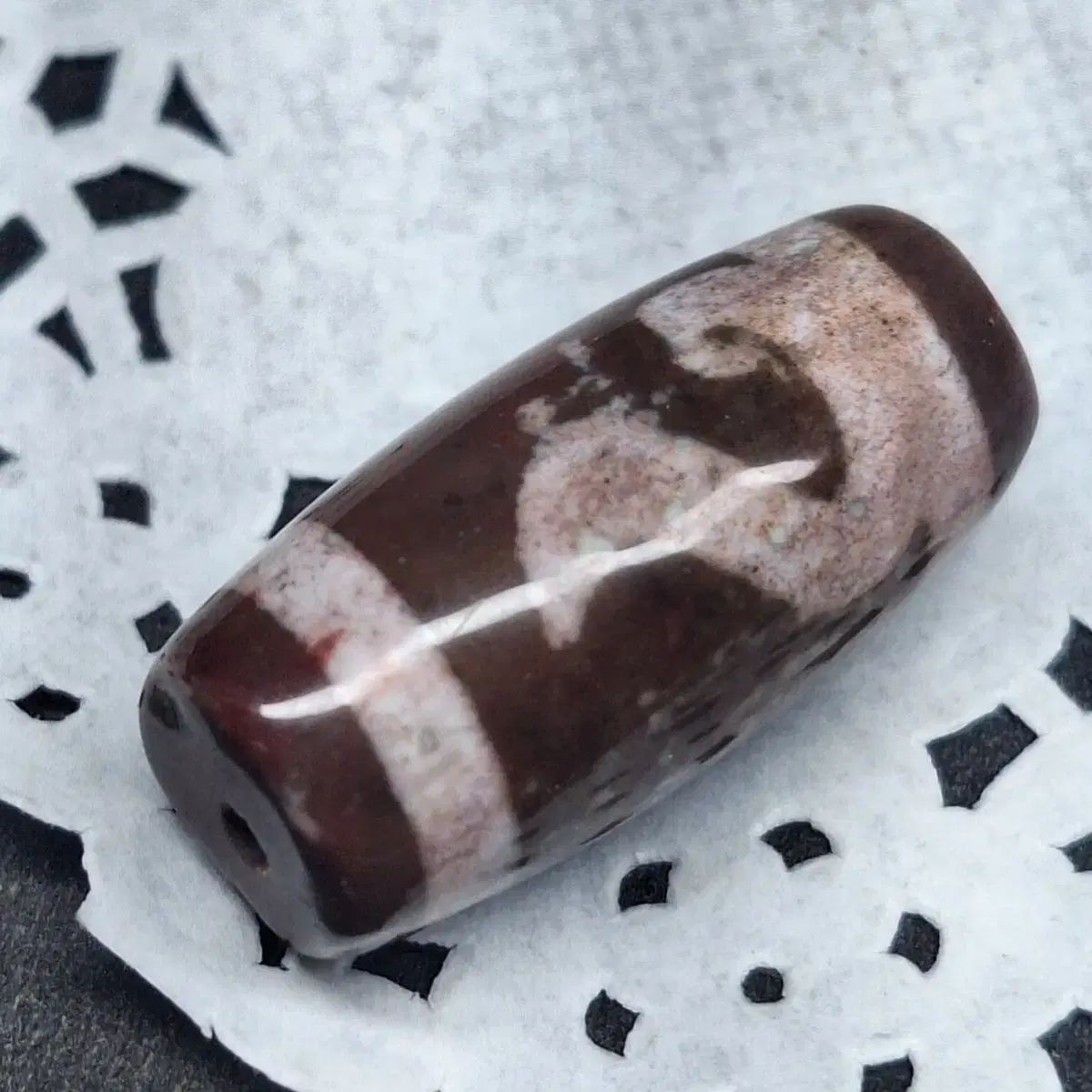 チベット天珠/金銭亀天珠/お金をホルダーで引き寄せるという天珠
