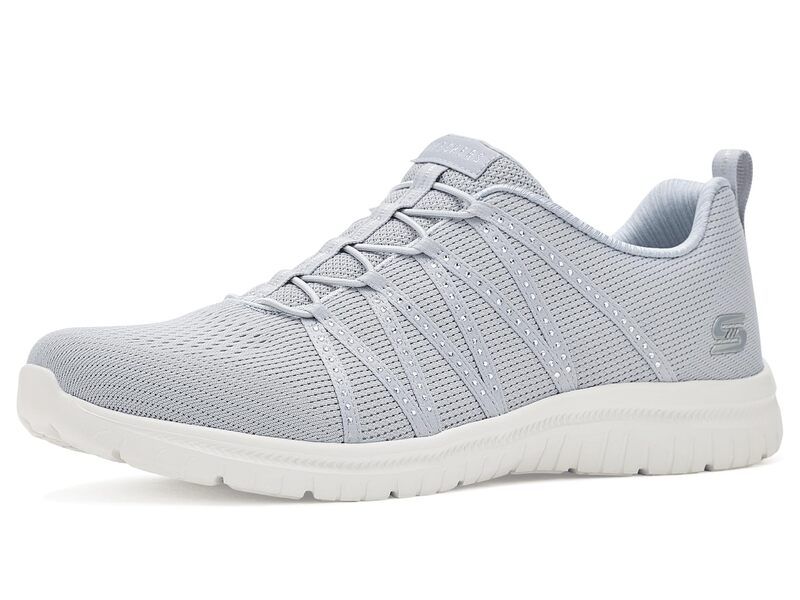 スケッチャーズ レディース シューズ スニーカー SKECHERS Virtue She Sparkles Light Gray グレー