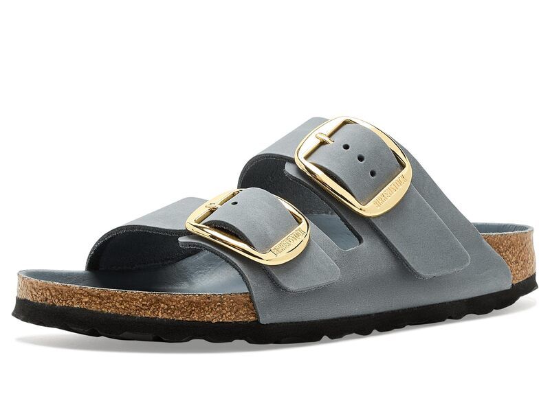ビルケンシュトック レディース シューズ サンダル レザー Birkenstock Arizona Big Buckle Oiled Leather Basalt Gray グレー