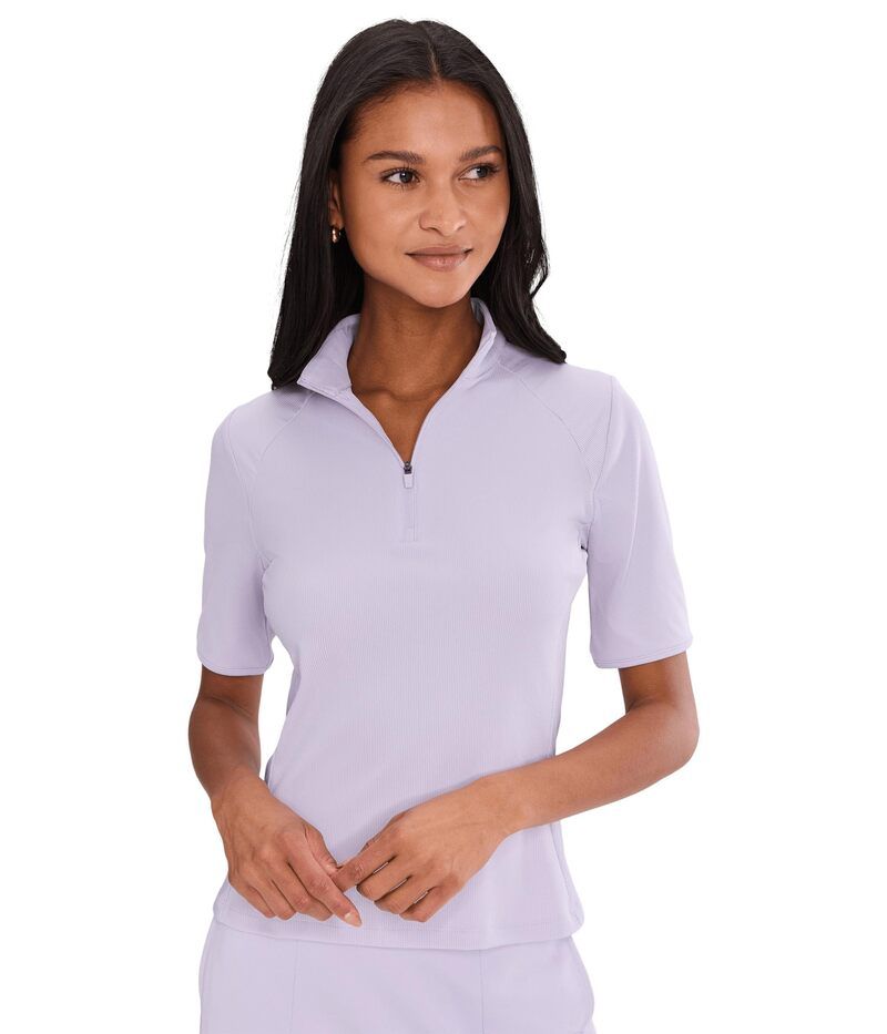 キャラウェイ レディース トップス シャツ Callaway Rib Play Polo Pastelilac ライラック