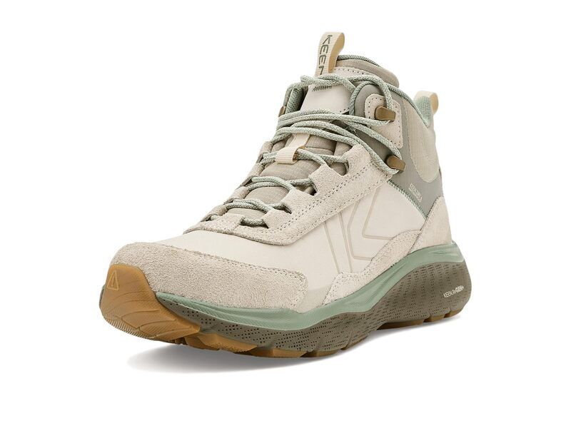 キーン レディース シューズ ブーツ・レインブーツ レザー KEEN Leiki Waterproof Leather Hiking Boots BirchLily Pad