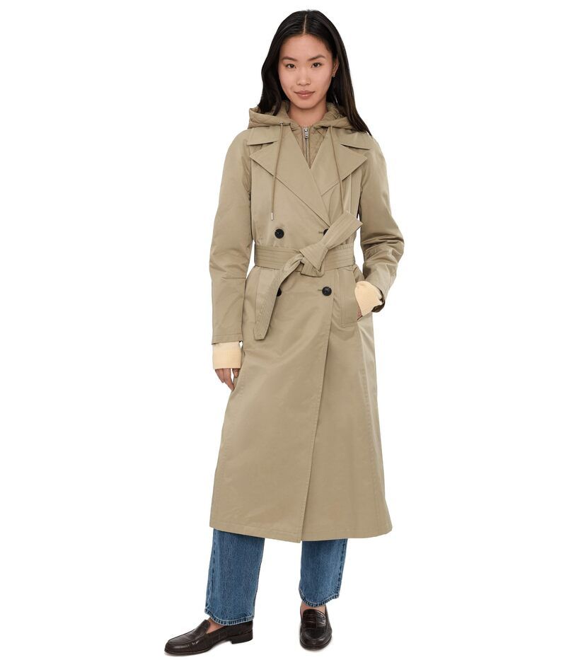 アヴェックレフィーユ レディース アウター コート マキシ Avec Les Filles Maxi Raglan Trench With Bib Sage セージ 32,370円