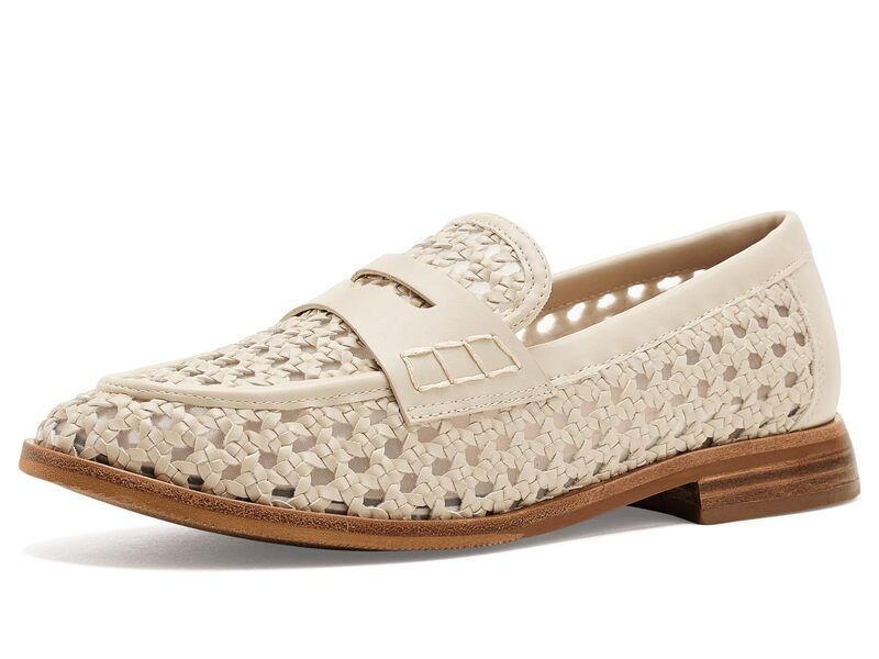 ジョンストンアンドマーフィー レディース シューズ スリッポン・ローファー Johnston Murphy Gillian Woven Penny Loafers Bone