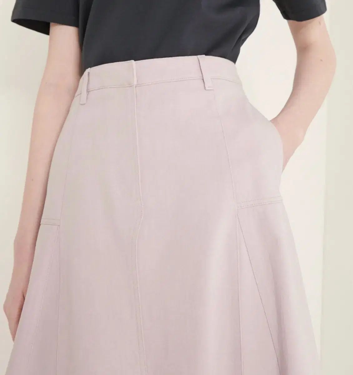 SJSJ アシンメトリー ヘム スカート