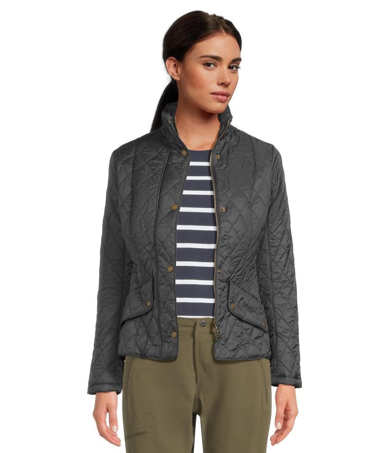 バブアー レディース アウター コート Barbour Flyweight Cavalry Quilt Navy ネイビー