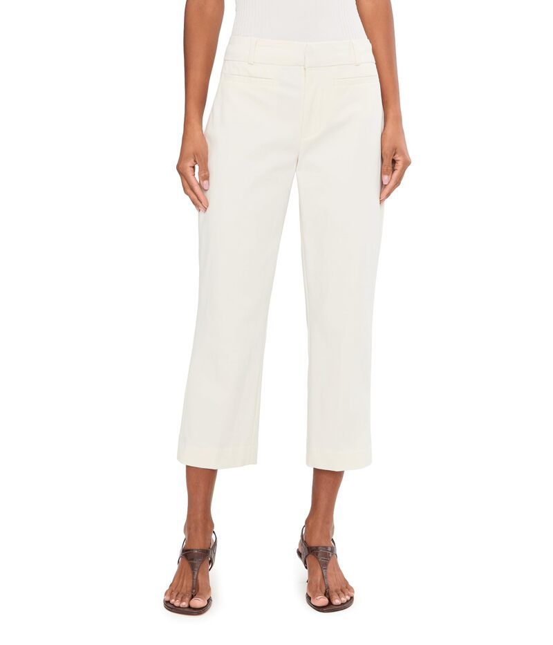 リヴァプール ロサンゼルス レディース ボトムス カジュアルパンツ Liverpoolos Angeles 255 MidRise Welt Pocket Crop Trousers Whipped Cream クリーム