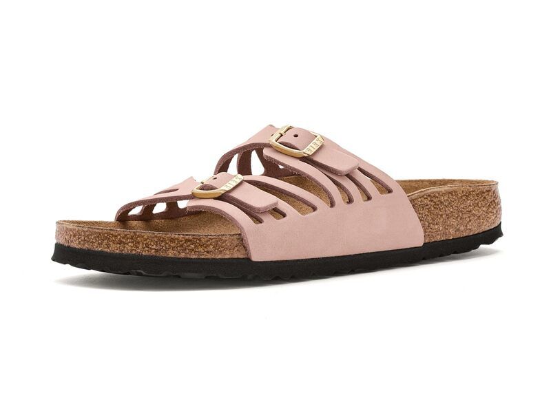 ビルケンシュトック レディース シューズ サンダル レザー Birkenstock Granada Nubuck Leather Soft Pink ピンク