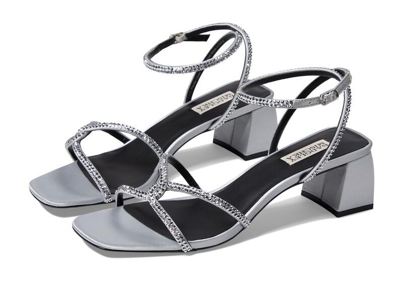 バッジェリーミシュカ レディース シューズ サンダル Badgley Mischka Brisa Silver シルバー