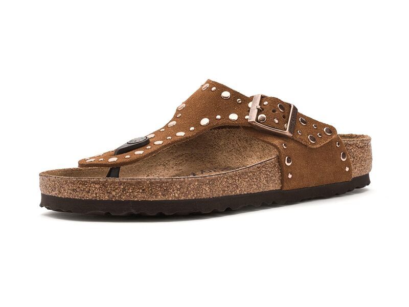 ビルケンシュトック レディース シューズ サンダル スエード Birkenstock Gizeh Rivets Suede Mink ミンク