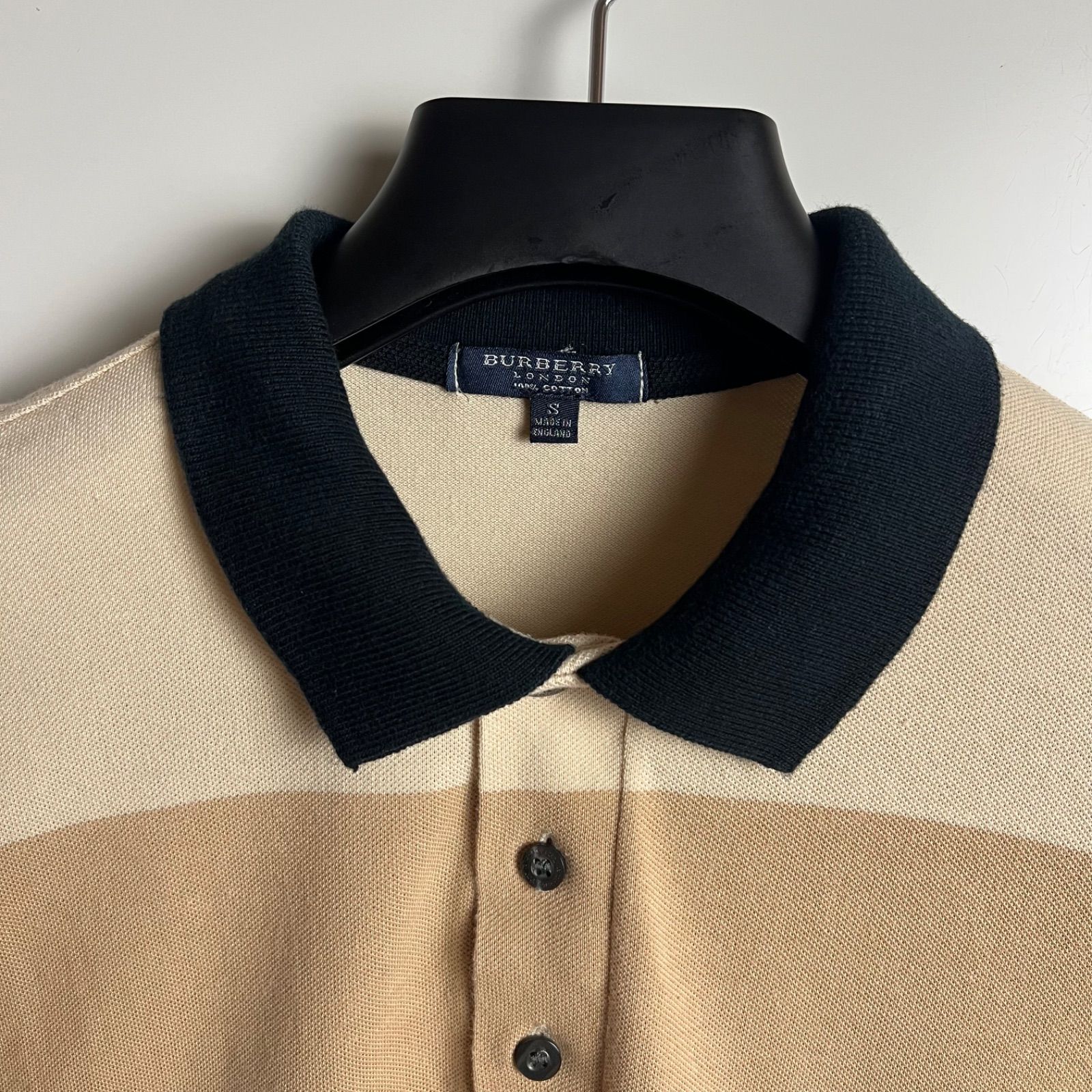 BURBERRY LONDON 00s y2k archive multi polo shirts S バーバリー