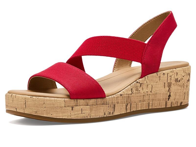 ライフストライド レディース シューズ ヒール サンダル LifeStride Odette Strappy Sandals Fired レッド