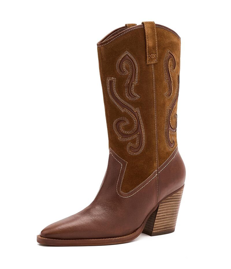 フリーピープル レディース シューズ ブーツ・レインブーツ Free People Farrah Western Boots Whiskey