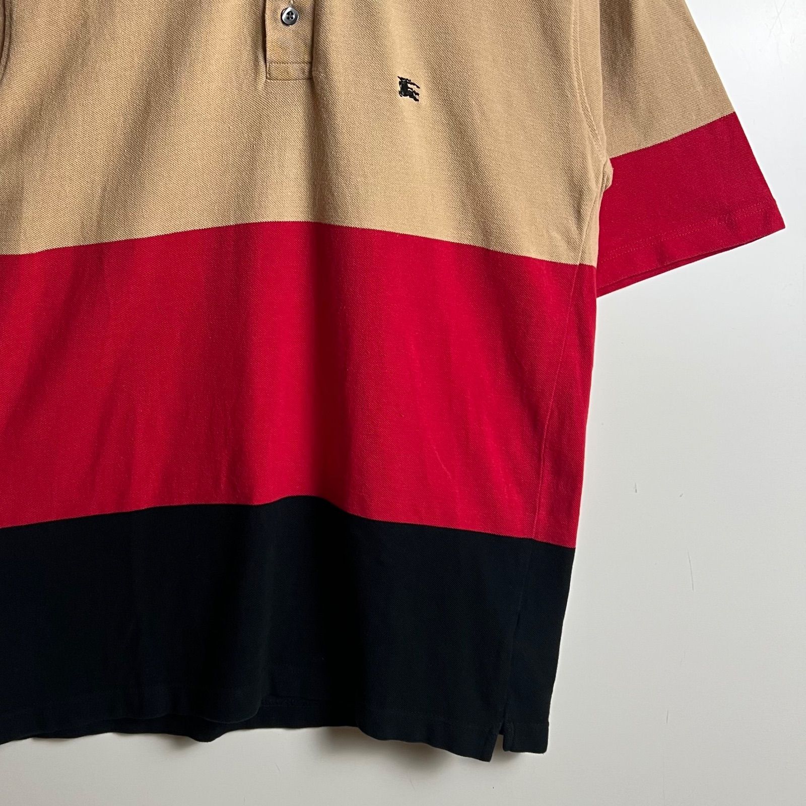 BURBERRY LONDON 00s y2k archive multi polo shirts S バーバリー