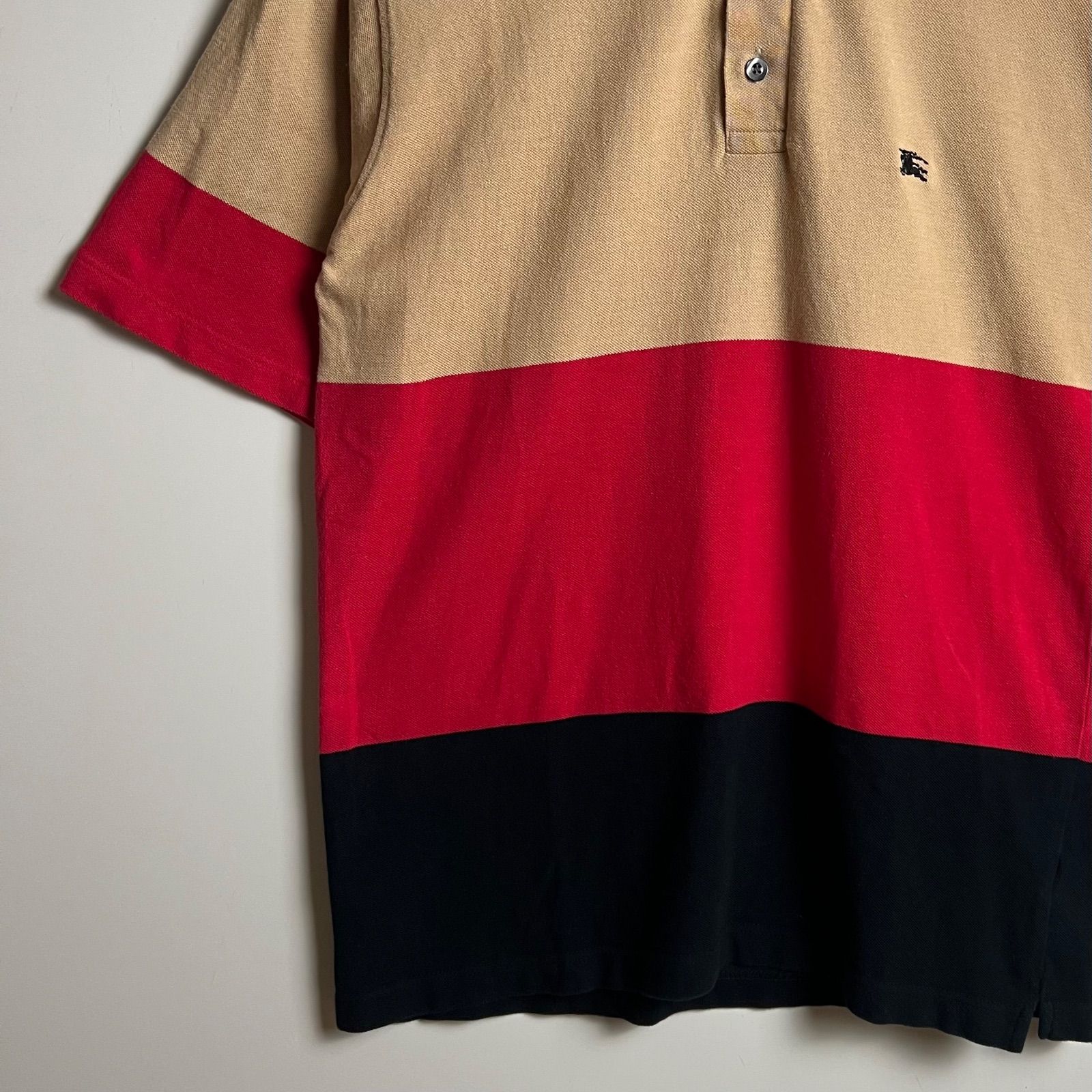 BURBERRY LONDON 00s y2k archive multi polo shirts S バーバリー