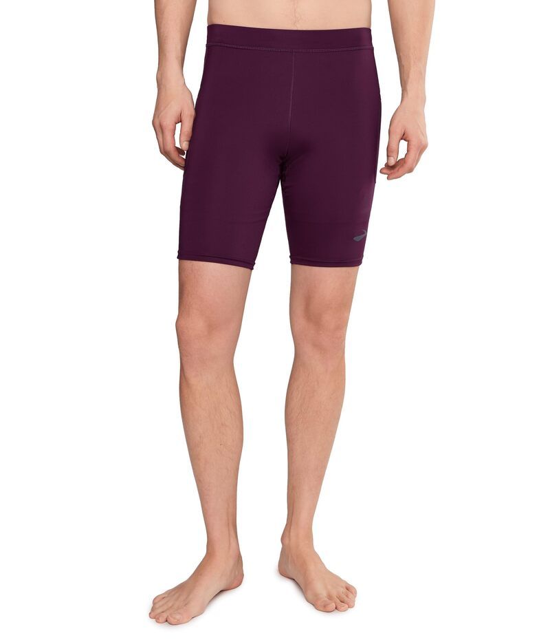 ブルックス メンズ ボトムス ハーフパンツ・ショーツ ショートパンツ Brooksource 9 Shorts Tight Burgundy Blaze バーガンディ