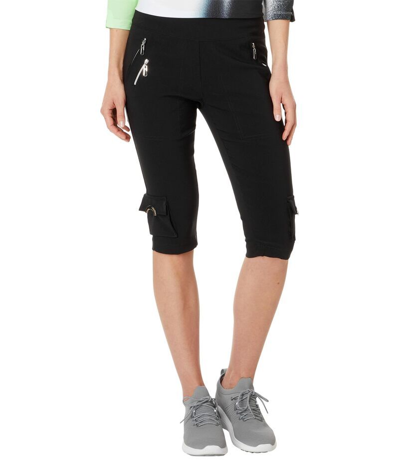 ジャイミーサドック レディース ボトムス カジュアルパンツ キャップ Jamie Sadock 245 Skinnylicious Knee Capris Jet Black ブラック