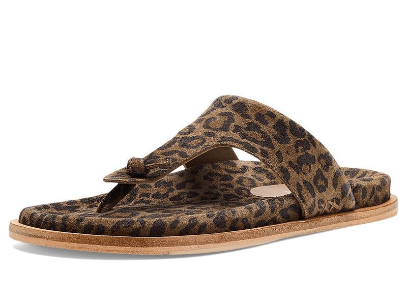 フリーピープル レディース シューズ サンダル Free People Mika Footbed Sandal Chestnut Leopard Suede アニマル