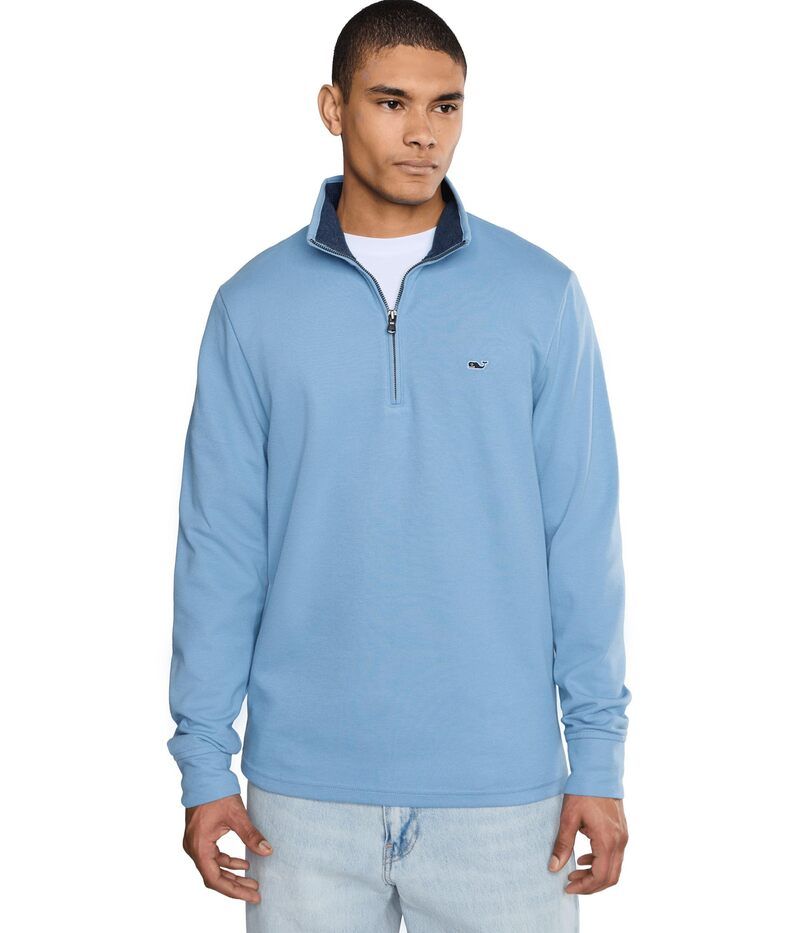 ヴァインヤードヴァインズ メンズ アウター パーカー・スウェット Vineyard Vinesolid Saltwater Quarterzip Coastline Wash