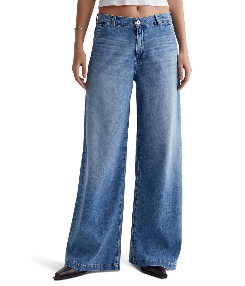 エージージーンズ レディース ボトムス デニムパンツ ワイドレッグ AG Jeanstella MidRise Wide Leg Palazzo Jeans in Escalate
