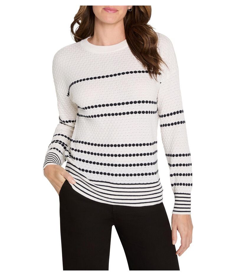 ニックプラスゾーイ レディース アウター ニット・セーター コットン NICZOE Circle Around Cotton Cashmere Sweater Creamulti クリーム