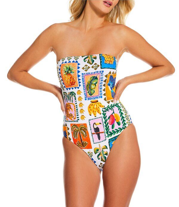 ギブソンアンドラティマー レディース トップス ワンピース Gibson Latimer Orchard Oasis Bandeau One Piece Swimsuit Multi マルチカラー