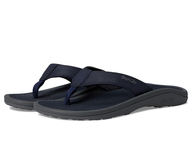 サヌーク メンズ シューズ サンダル Sanuk On The Rocks Navy ネイビー