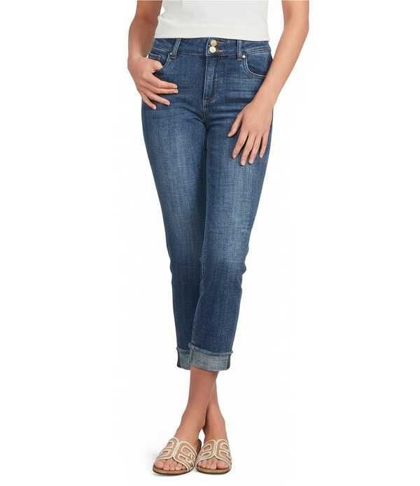 カットフロムザクロス レディース ボトムス デニムパンツ ストレート クロップド ジーンズ KUT from the Kloth Amy Stretch Denim High Rise Cropped Straight Leg Jeans Deserving