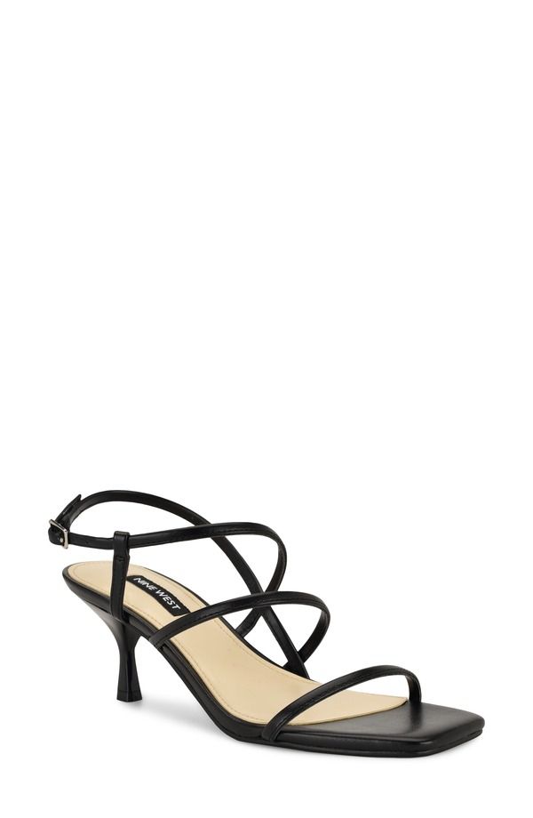 ナインウェスト レディース シューズ ヒール サンダル Nine West Hindy Slingbackitten Heel Sandal Black ブラック