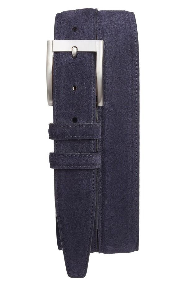 トリノ メンズ アクセサリー ベルト スエード Torino Suede Belt Navy ネイビー