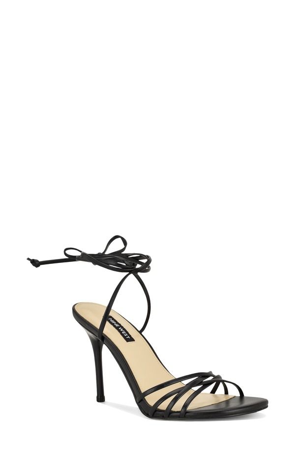 ナインウェスト レディース シューズ ヒール サンダル アンクル Nine West Opelankle Wrap Sandal Black ブラック