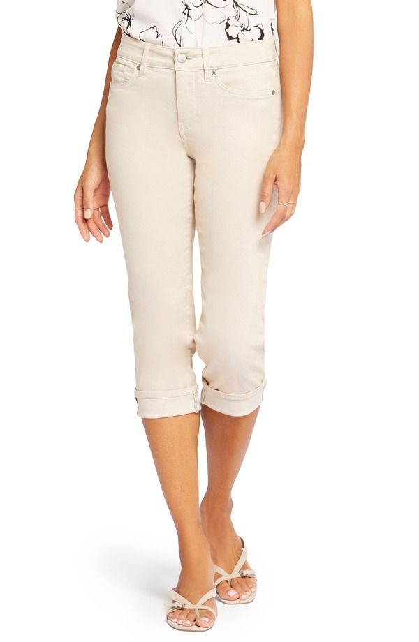 エヌワイディージェイ レディース ボトムス カジュアルパンツ ストレート キャップ ジーンズ NYDJ Marilyn Straight Leg Capri Jeans Feather