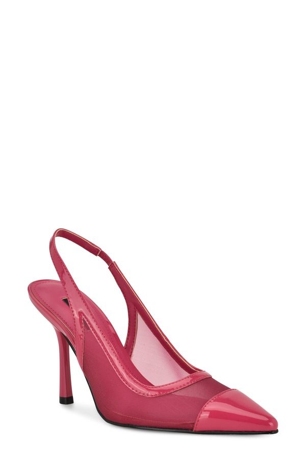 ナインウェスト レディース シューズ ヒール Nine West Jermain Slingback Pointed Toe Pump Medium Pink ピンク