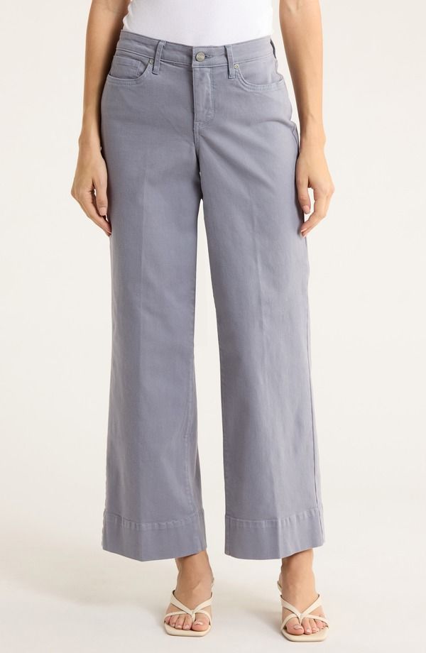 エヌワイディージェイ レディース ボトムス デニムパンツ ワイドレッグ ハイウエスト アンクル ジーンズ NYDJ Teresa High Waist Wide Leg Ankle Jeanshadow Blue ブルー