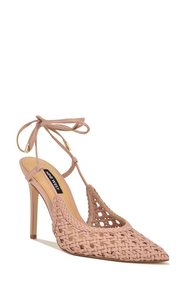 ナインウェスト レディース シューズ ヒール アンクル Nine West Fesslankle Wrapointed Toe Pump Light Pink ピンク