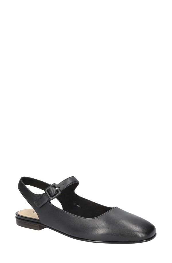 ベラヴィータ レディース シューズ パンプス Bella Vitandie Slingback Flat Black Leather ブラック