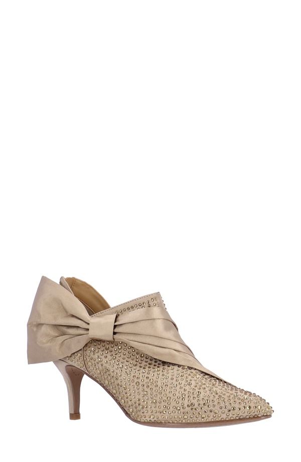 ジェイレニー レディース シューズ ブーツ・レインブーツ J Renelettra Pointed Toe Bootie Beige ベージュ