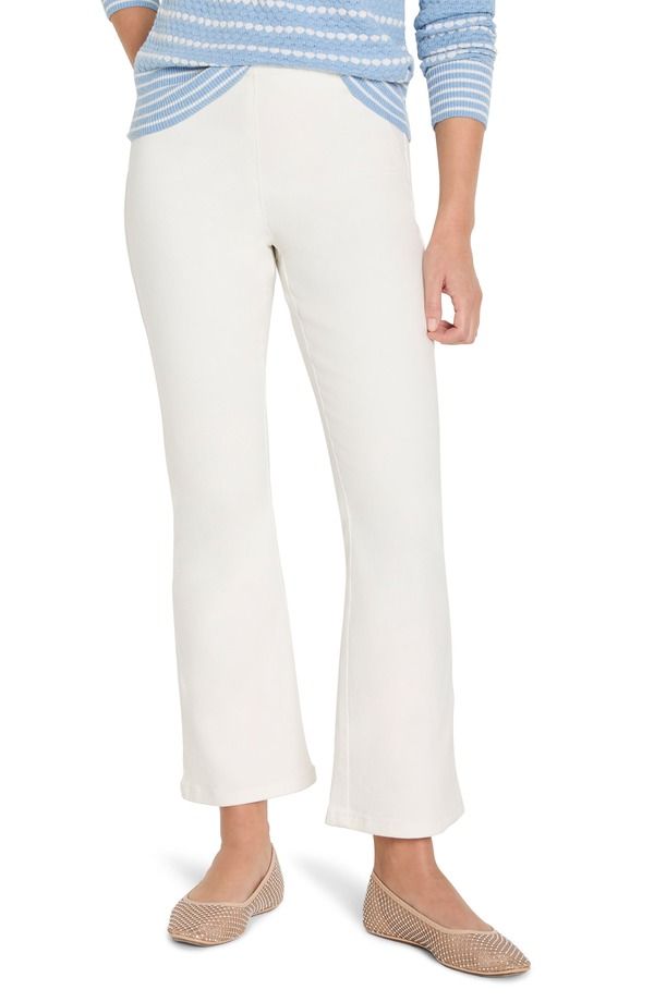 ニックプラスゾーイ レディース ボトムス デニムパンツ ブーツカット アンクル ブーツ ジーンズ NICZOE Berkeley Ankle Bootcut Jeans Paper White ホワイト