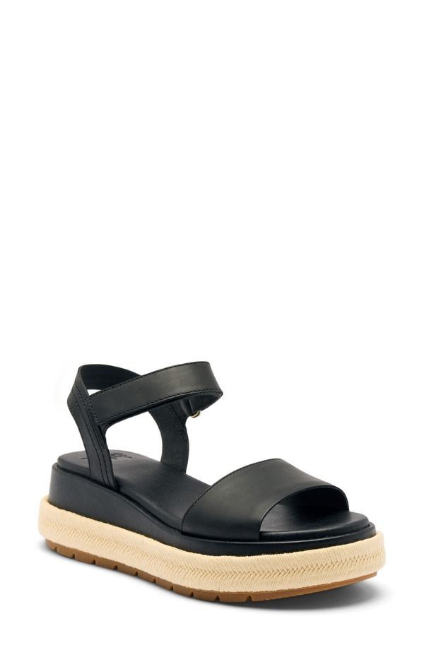 ソレル レディース シューズ サンダル プラットフォーム アンクル SOREL Sunpeak Ankle Straplatform Sandal Black Gum 2 ブラック