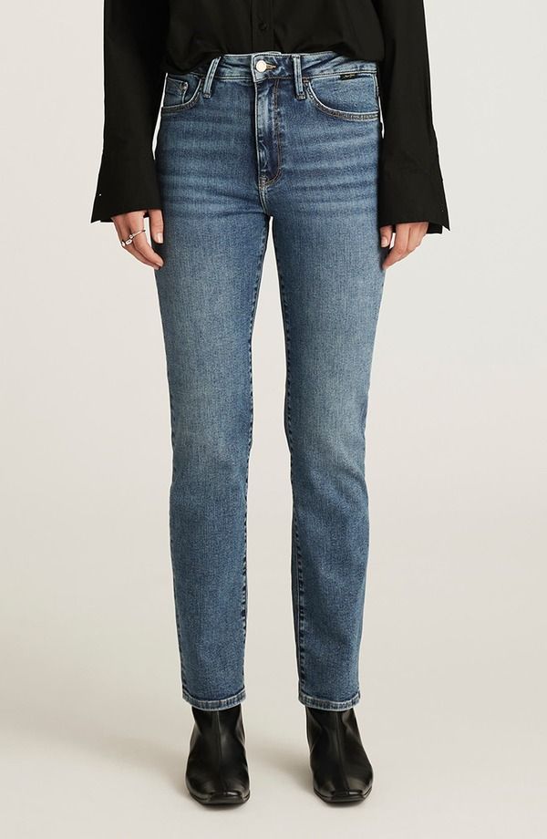 マーヴィ ジーンズ レディース ボトムス デニムパンツ ストレート Mavi Jeans Kendra Slim Straight Leg Jeans Mid Brushed Gold Pre ゴールド
