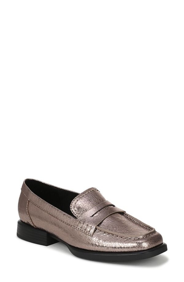 27 エディット ナチュラライザー レディース シューズ スリッポン・ローファー 27 EDIT Naturalizer Haven Penny Loafer Pewter Leather ピューター