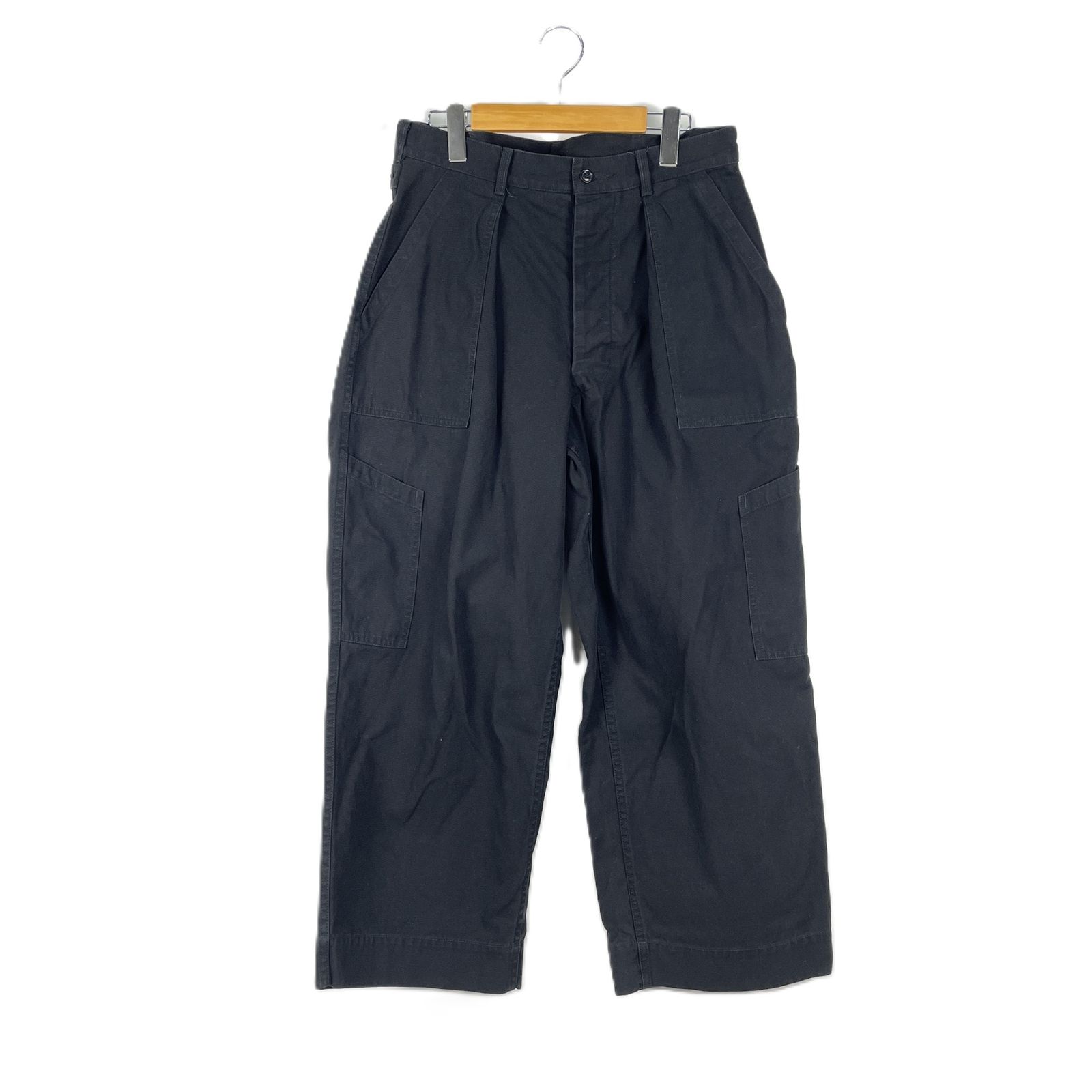 A.PRESSE　アプレッセ　AP-4009　USAF　HEMMED　BOTTOMS　ヘムドボトムズ　ファティーグパンツ　ベイカーパンツ　ワークパンツ　サイズ1　ブラック