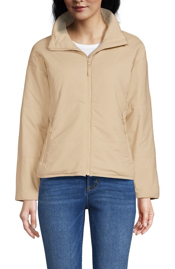 ランズエンド レディース アウター ジャケット・ブルゾン Lands End WanderFree Insulated Jacket White ホワイト