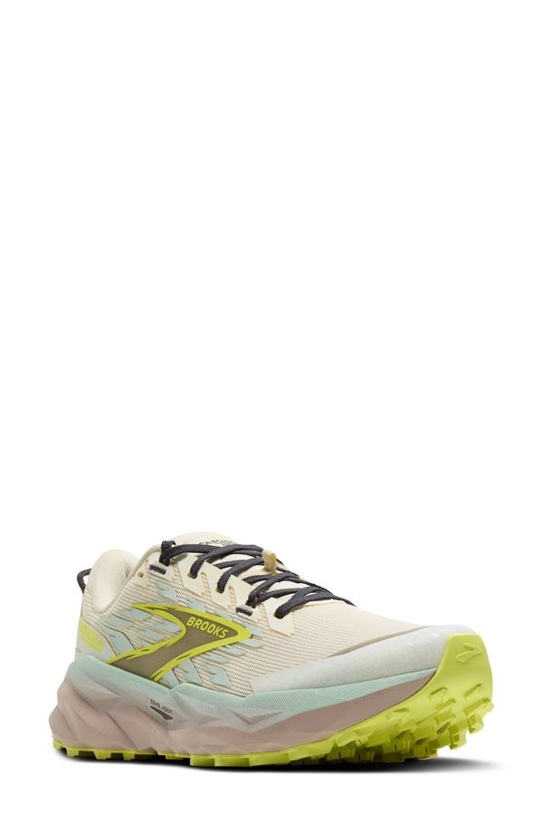 ブルックス レディース シューズ スニーカー Brooks Cascadia 19 Trail Running Shoe Coconut Misty Blue Ebony ブルー