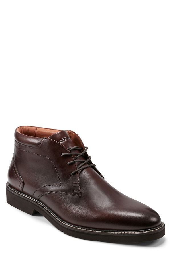 ロックポート メンズ シューズ ブーツ・レインブーツ ダービー Rockport Flynn Plain Toe Derby Boot Dark Brown ブラウン
