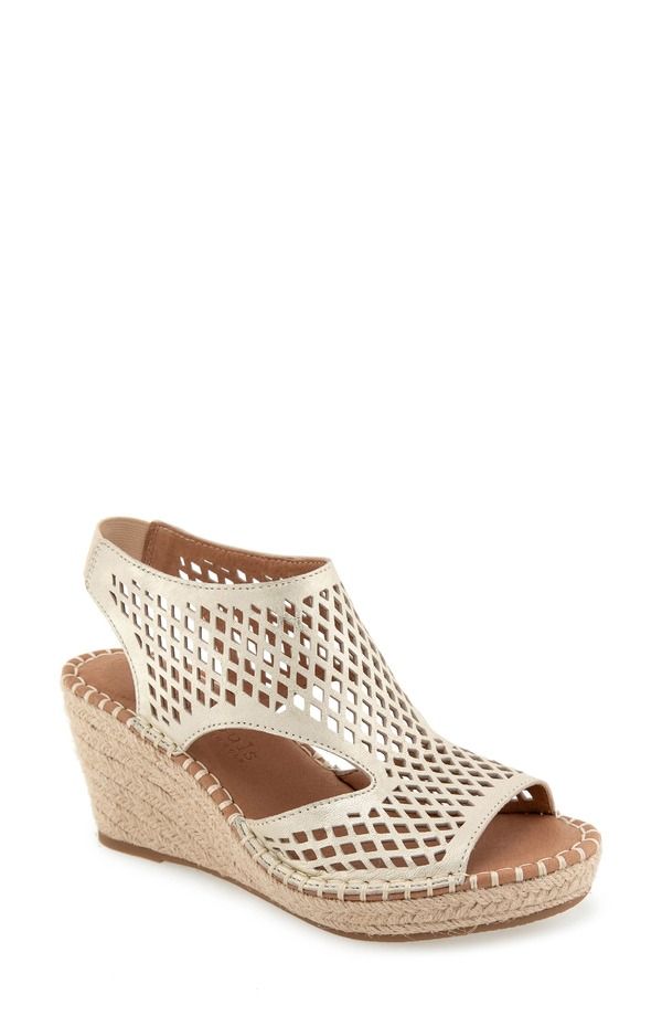 ジェントルソウルズ レディース シューズ サンダル Gentle Souls Cody Espadrille Wedge Sandal Ice Leather