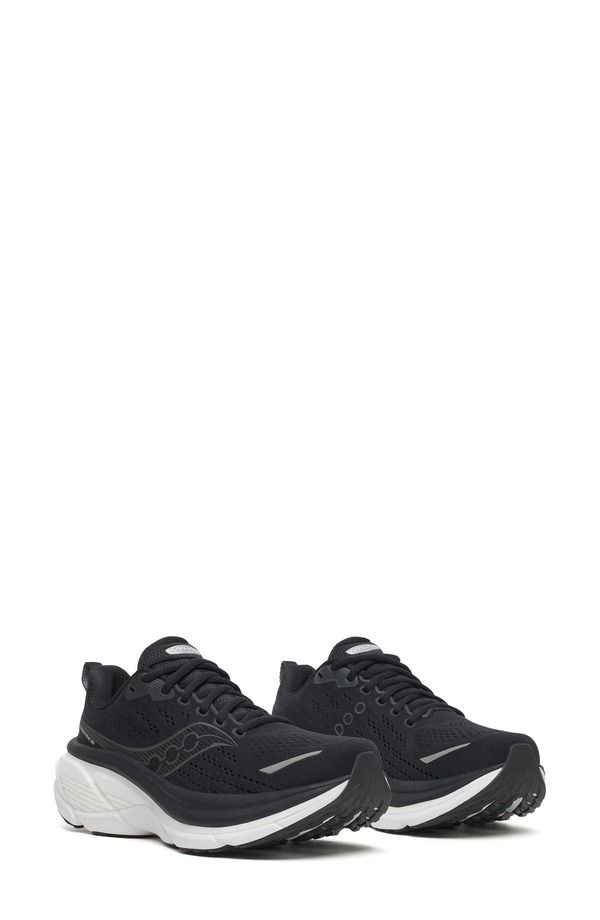 サッカニー レディース シューズ スニーカー Saucony Hurricane 25 Running Shoe Black White ホワイト