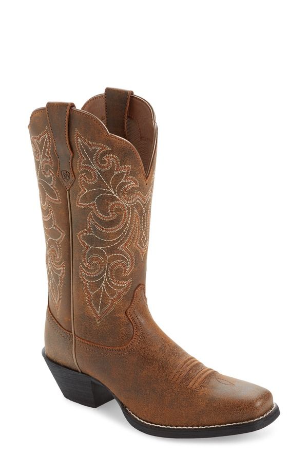 アリアト レディース シューズ ブーツ・レインブーツ Ariat Roundup Western Boot Brown ブラウン