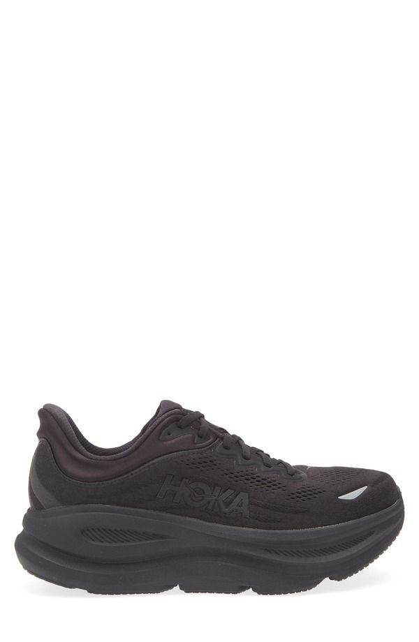 ホカオネオネ メンズ シューズ スニーカー HOKA Bondi 9 Running Shoe Black Black ブラック