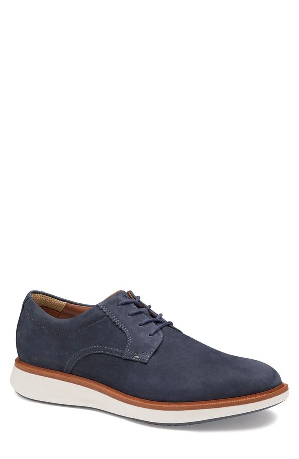 ジョンストンアンドマーフィー メンズ シューズ ダービー Johnston Murphy Parker Waterproof Plain Toe Derby Navy Waterproof Nubuck ネイビー